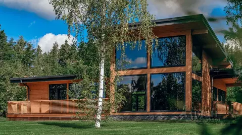 Коттедж в Ленинградская область, Приозерский район, Громовское с/пос, ...