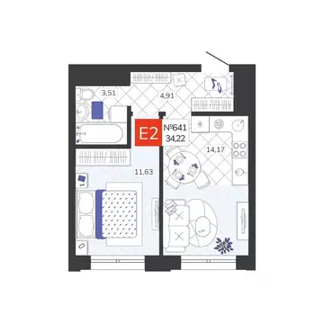 1-к кв. Тульская область, Тула Мясново мкр, Желания жилой комплекс ...