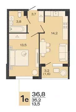 1-к кв. Краснодарский край, Красноармейский район, Марьянское с/пос, ...