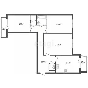 3-к кв. Санкт-Петербург просп. Славы, 51 (85.6 м)