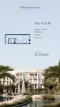 1-к кв. Краснодарский край, Сочи Адлер жилрайон, Курортный Городок ...