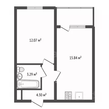 1-к кв. Воронежская область, Воронеж ул. 45-й Стрелковой Дивизии, ...