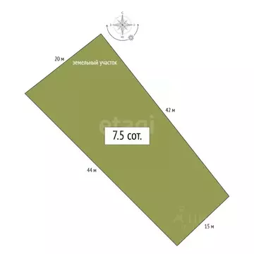 Участок в Новосибирская область, Бердск ул. Летняя, 51 (7.5 сот.)