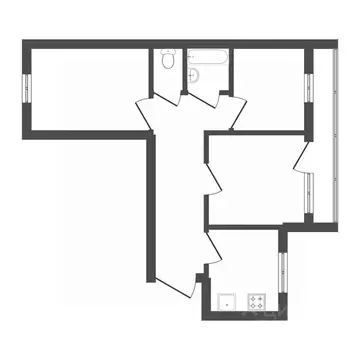 3-к кв. Тюменская область, Тюмень ул. Седова, 19 (60.9 м)