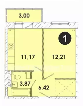 1-к кв. Иркутская область, Иркутский муниципальный округ, пос. ...