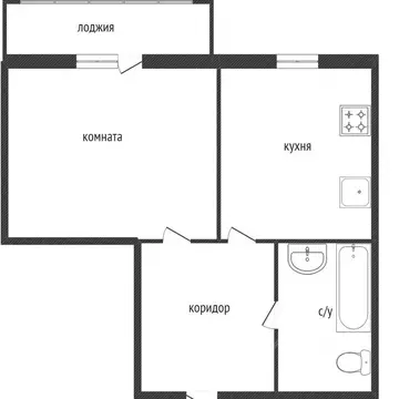 1-к кв. Ярославская область, Ярославль просп. Дзержинского, 38к2 (35.2 ...