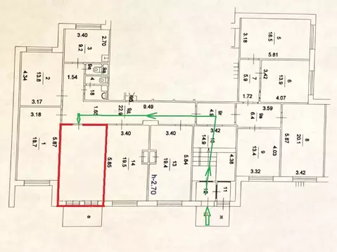 Помещение свободного назначения в Москва ул. Знаменские Садки, 11 (20 ...