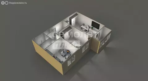 2-комнатная квартира: Москва, Русаковская улица, 3с1 (48.7 м)