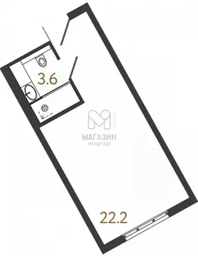Студия Санкт-Петербург Ташкентская ул., 6к2 (26.0 м)