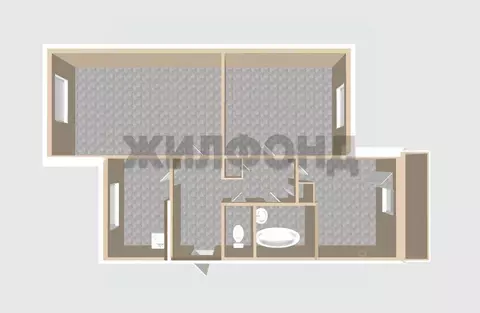 3-к кв. Белгородская область, Белгород просп. Ватутина, 18 (59.1 м)