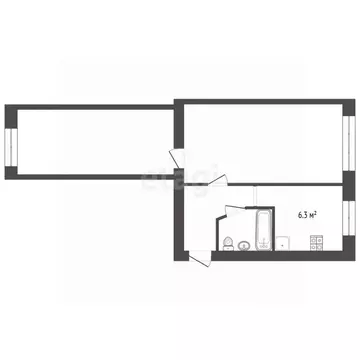 2-к кв. Крым, Саки ул. Строительная (43.7 м)