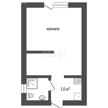 Квартира-студия: Анапа, Терская улица, 110 (20 м)