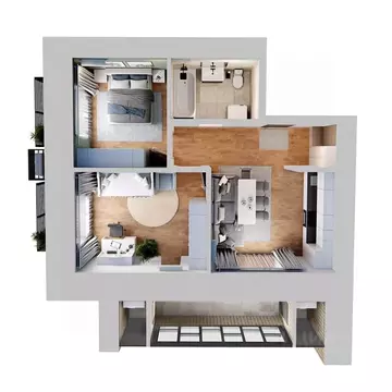 2-к кв. Амурская область, Благовещенск Жемчужина Амура жилой комплекс ...