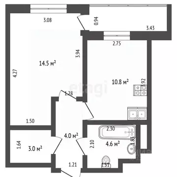 1-к кв. Москва Сосенское поселение, просп. Куприна, 40к1 (38.5 м)