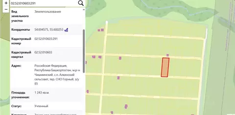 Участок в Башкортостан, Чишминский район, Лесной сельсовет, с. ...