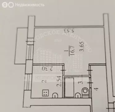1-комнатная квартира: Калуга, микрорайон Анненки, улица Вишневского, 6 ...