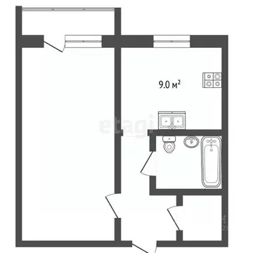 1-к кв. Ярославская область, Ярославль ул. Серго Орджоникидзе, 18к4 ...