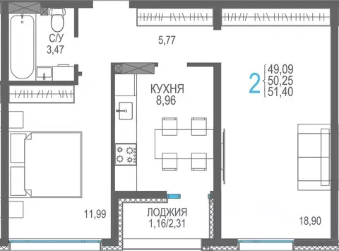 2-к кв. Крым, Сакский район, Лесновское с/пос, с. Прибрежное Розовое ...