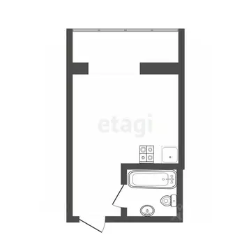 Студия Тюменская область, Тюмень ул. 30 лет Победы, 77 (17.0 м)