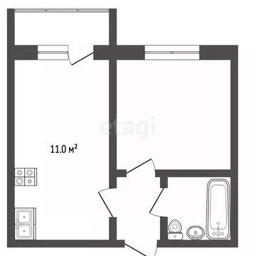1-к кв. Владимирская область, Муром Заводская ул., 5 (35.5 м)