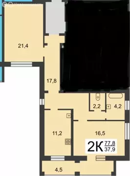 2-комнатная квартира: Нижний Новгород, проспект Гагарина, 106 (73.8 м)