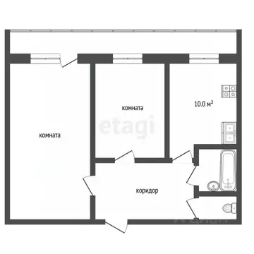 2-к кв. Московская область, Люберцы Городок А мкр, ул. 3-е Почтовое ...
