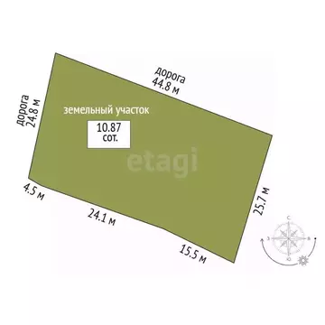 Участок в Костромская область, Шарья Сельская ул., 30/12 (10.0 сот.)