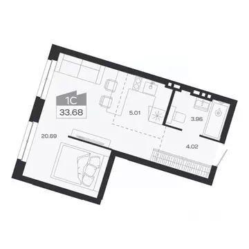 1-к кв. Новосибирская область, Новосибирский район, Краснообск рп ...