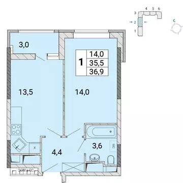 1-к кв. Московская область, Балашиха Железнодорожный мкр, ул. ...