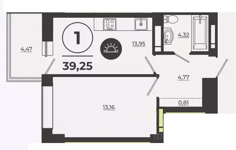 1-к кв. Ростовская область, Ростов-на-Дону Левенцовский мкр, ...