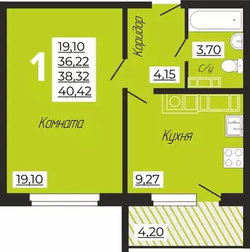 1-к кв. Смоленская область, Смоленский муниципальный округ, с. Печерск ...