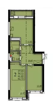 2-к кв. Башкортостан, Уфа Затон-Восточный жилрайон, Паруса жилой ...