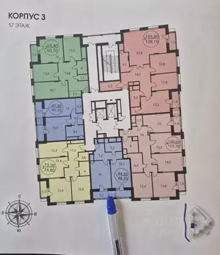 1-к кв. Москва Краснобогатырская ул., 40к3 (46.1 м)