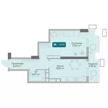 1-к кв. Краснодарский край, Новороссийск Золотой Берег жилой комплекс ...