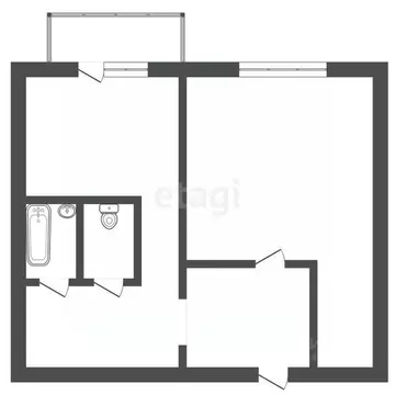 1-к кв. Владимирская область, Ковров Ковров-8 мкр, 15 (31.2 м)