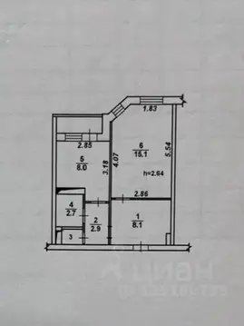 1-к кв. Воронежская область, Воронеж ул. Коренцова, 9 (39.4 м)
