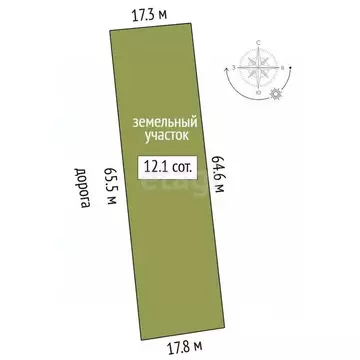 Участок в Тюменская область, Тюменский муниципальный округ, д. Ушакова ...