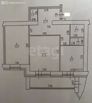 2-комнатная квартира: Барнаул, Змеиногорский тракт, 104П/11 (62 м)