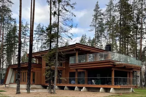 Дом в Ленинградская область, Выборгский район, Полянское с/пос, пос. ...