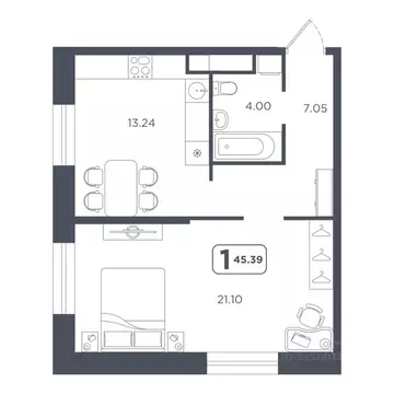 1-к кв. Тюменская область, Тюмень Мелиораторов мкр, ул. Голышева, 8А ...