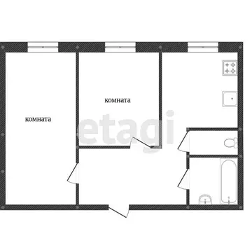 2-комнатная квартира: Ярославль, Московский проспект, 61А (50 м)