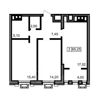 2-к кв. Волгоградская область, Волгоград ул. 8-й Воздушной Армии, 3 ...