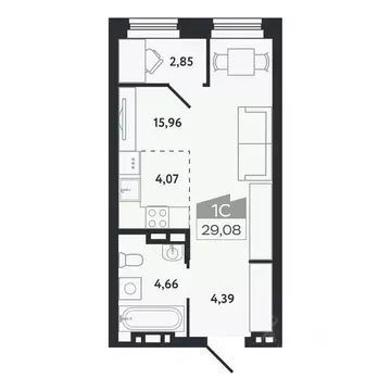 Студия Томская область, Томск Черемошники мкр, ул. Бердская, 14/3 ...