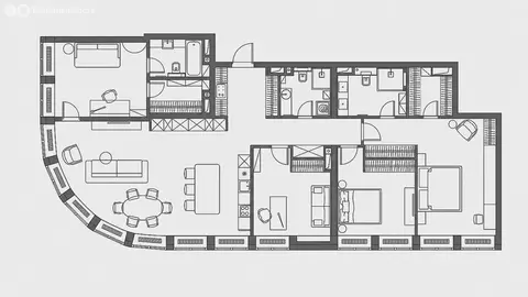 5-комнатная квартира: Москва, Дружинниковская улица, 15А (171.2 м)