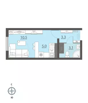 Студия Свердловская область, Екатеринбург Компрессорный жилрайон, ...