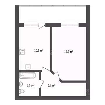 1-к кв. Амурская область, Благовещенск ул. Василенко, 5 (33.1 м)