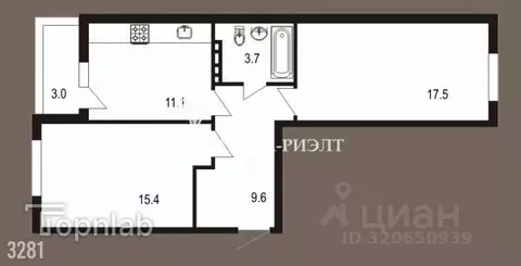 2-к кв. Саратовская область, Саратов Лунная ул., 32к1 (60.3 м)
