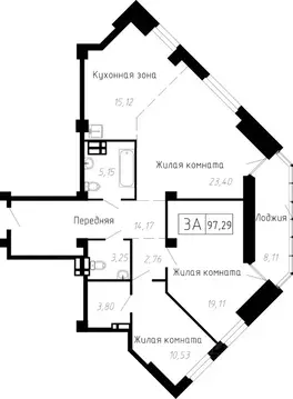 3-к кв. Приморский край, Владивосток ул. Мусоргского, 74к2 (97.7 м)