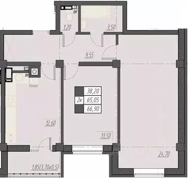 2-к кв. Ставропольский край, Пятигорск Новопятигорск мкр, Курортный ...