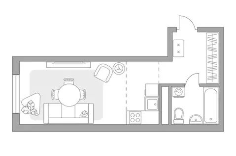 Квартира-студия: Московская область, Мытищи (29.15 м)